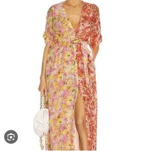 Rococo Sand brand new w/tags size M Nesh Orange & Yellow 1/2 1/2 dress MSRP $399